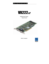 Digigram VX222v2 Manuel utilisateur