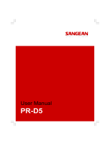 Sangean PR-D5 Le manuel du propriétaire