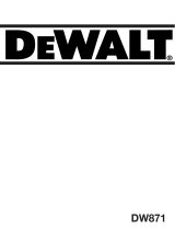 DeWalt DW871 T 1 Le manuel du propriétaire