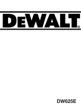 DeWalt Oberfräse DW 625 E Manuel utilisateur