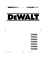 DeWalt DW987 Manuel utilisateur