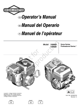 Simplicity ENGINE, MODEL M10D100 M13D100, SNOW Manuel utilisateur