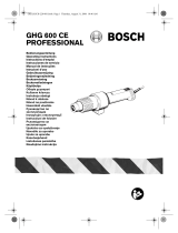 Bosch GHG 600 CE Le manuel du propriétaire