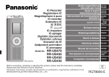 Panasonic RR-US455 Le manuel du propriétaire