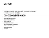 Denon DN-X500 Le manuel du propriétaire