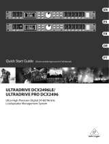 Behringer DCX2496LE Ultradrive Guide de démarrage rapide