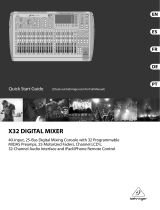 Behringer X32 DIGITAL MIXER Le manuel du propriétaire