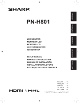 Sharp PN-H801 Le manuel du propriétaire