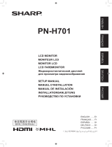 Sharp PNH701 Le manuel du propriétaire
