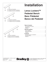 Bradley Lenox Lockers LENOXPEDESTAL Guide d'installation