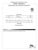 Middle Atlantic Products PDC Series Operation Instructions