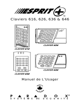 PARADOX ESPRIT CLAVIER 636 Le manuel du propriétaire