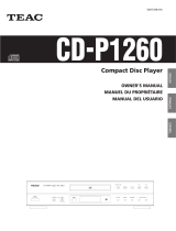 TEAC CD-P1260 Le manuel du propriétaire