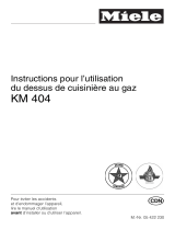 Miele KM404-CUISINIERE AU GAZ Le manuel du propriétaire