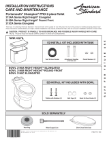 American Standard 4327A104.020 Guide d'installation