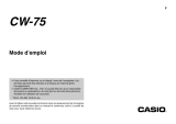 Casio CW75 Manuel utilisateur