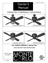 Monte Carlo Fan Company 4vG42XXd-L series Installation Instructions Manual