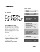 ONKYO TX-SR504 Le manuel du propriétaire