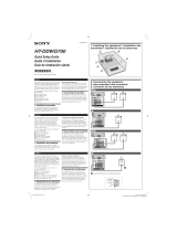 Sony HT-DDWG700 Guide d'installation