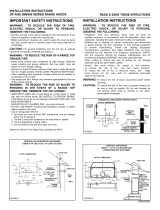 NuTone GP Series Installation Instructions Manual
