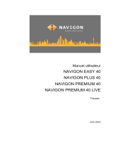 Navigon NAVIGON PREMIUM 40 LIVE Le manuel du propriétaire