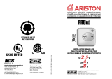 Hotpoint-Ariston GL2.5TI Le manuel du propriétaire