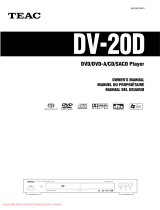 TEAC DV-20D Le manuel du propriétaire