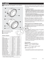 Canon Extender EF 2x II Mode d'emploi