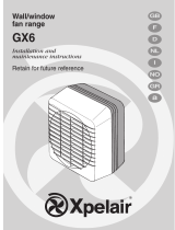 Xpelair GX6HT Installation And Maintenance Instructions Manual
