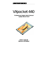 Digigram VXpocket 440 Manuel utilisateur