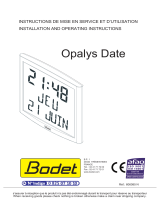Bodet Opalys Date Installation And Operating Instructions Manual