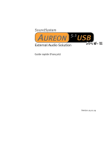 Terratec AUREON 5.1 USB MKII Le manuel du propriétaire