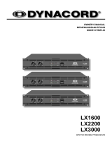 DYNACORD LX1600 Le manuel du propriétaire