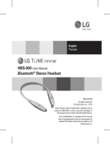 LG HBS-900 Manuel utilisateur