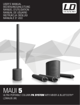 LD Systems MAUI 5 Ultra Portable Column PA System Manuel utilisateur