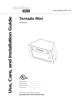 Essentials Tornado Mini AK8400AS Use, Care And Installation Manual