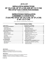 Jenn-Air PRO-STYLE JGRP430 Guide d'installation