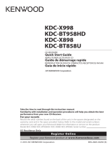 Kenwood KDC-X898 Le manuel du propriétaire