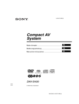 Sony DAV-S400 Le manuel du propriétaire