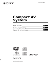 Sony DAV-SC8 Le manuel du propriétaire