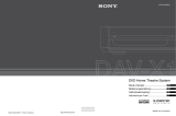 Sony DAV-X1 Le manuel du propriétaire