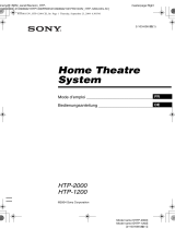 Sony htp 2000 Le manuel du propriétaire