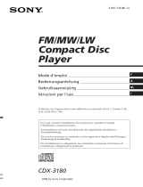 Sony CDX-3180 Le manuel du propriétaire