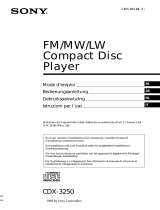 Sony cdx 3250 Le manuel du propriétaire
