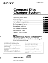 Sony CDX-444RF Le manuel du propriétaire