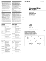 Sony CDX-828 Le manuel du propriétaire