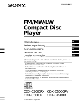Sony CDX-C5000RX Le manuel du propriétaire