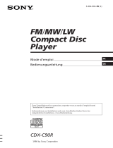 Sony cdx c 90 r Le manuel du propriétaire