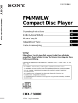 Sony CDX-F5000 Le manuel du propriétaire