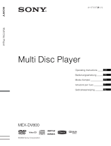 Sony MEX-DV800 Le manuel du propriétaire